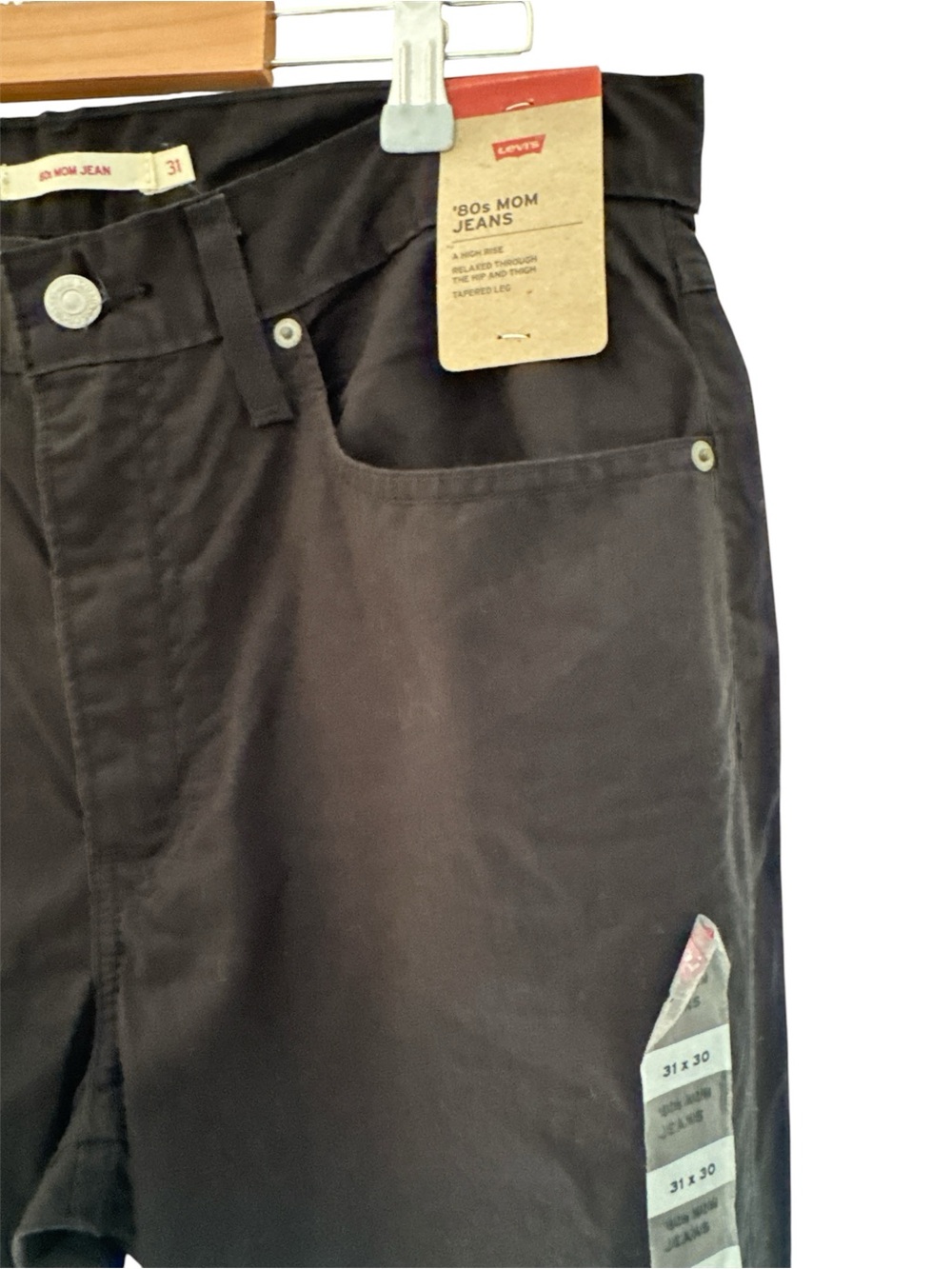LEVIS NWT 80s MOM JEAN 31 x 30 BLACK - Picture 6 of 8